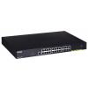 D-Link DGS-1250-28XMP/E 28 Portos, Gigabit Ethernet, SFP+, PoE, Okos Menedzselt, Fekete switch
