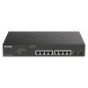 D-Link DGS-1100-10MPV2 10 Portos, PoE, Gigabit Ethernet, SFP, Okos, Menedzselhető, Fekete switch