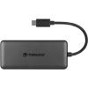 Transcend HUB5C 6-in-1 USB 3.1, USB-C, microSD, SD, Fekete USB hub