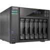 Asustor AS6706T Lockerstor 6 Gen2, 8GB RAM, 6xHDD/SSD, M.2, 2xUSB 3.2, 2xRJ-45, Fekete NAS szerver