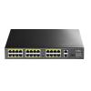 Cudy FS1026PS1 Unmanaged Gigabit Ethernet (10/100/1000) PoE Fekete switch