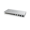 Zyxel XGS1010-12-ZZ0102F Unmanaged Gigabit Ethernet (10/100/1000) Szürke switch