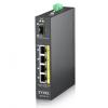 Zyxel RGS100-5P Unmanaged L2 Gigabit Ethernet (10/100/1000) PoE Fekete switch