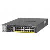 NETGEAR M4300-16X Vezérelt L3 10G Ethernet (100/1000/10000) PoE 1U Fekete switch