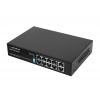Esperanza ENS108, Matrix, 8xPOE 2xUplink, Ethernet, 10/100/1000 Mbps, Fekete, Switch