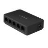 Esperansa ENS103, Onyx, 5 portos, Gigabit Ethernet, 10/100/1000 Mbps, Fekete, Switch