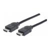 Manhattan HDMI/HDMI 5m, árnyékolt, fekete, Ethernet Chanel monitor kábel
