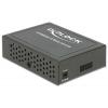 DeLOCK 86443 hálózati média konverter 100 Mbit/s 1310 nm Single-mode Fekete
