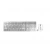 CHERRY DW 9100 SLIM billentyűzet Egér mellékelve Univerzális RF vezeték nélküli + Bluetooth QWERTY Amerikai angol Ezüst