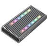 Qoltec 52272 tárolóegység burkolat Külső SSD ház Szürke M.2