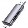 Ugreen 50706 kártyaolvasó USB/Micro-USB Ezüst