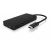 ICY BOX IB-HUB1429-CPD USB 3.2 Gen 2 (3.1 Gen 2) Type-C 10000 Mbit/s Fekete