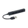 Conceptronic HUBBIES05B hálózati csatlakozó USB 2.0 480 Mbit/s Fekete