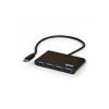 Port Designs 900123 hálózati csatlakozó USB 3.2 Gen 1 (3.1 Gen 1) Type-C 5000 Mbit/s Fekete