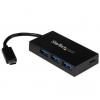 StarTech.com HB30C3A1CFB hálózati csatlakozó USB 3.2 Gen 1 (3.1 Gen 1) Type-C 5000 Mbit/s Fekete