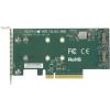 Supermicro AOC-SLG3-2M2 csatlakozókártya/illesztő Belső M.2