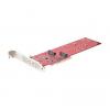 StarTech.com DUAL-M2-PCIE-CARD-B csatlakozókártya/illesztő Belső M.2