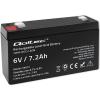 Qoltec 53072 UPS akkumulátor Zárt savas ólom (VRLA) 6 V 7,2 Ah