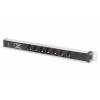 Digitus DN-95412 áramelosztó egység (PDU) 7 AC kimenet(ek) 0U Fekete, Ezüst