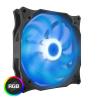 SilentiumPC Stella HP RGB 140 PWM Számítógép ház Ventilátor 14 cm Fekete, Fehér