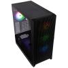 Kolink UNITY LATERAL ARGB számítógép ház Midi Tower Fekete