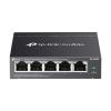 TP-Link Omada DS105GP hálózati kapcsoló Beállítást nem igénylő (unmanaged) Gigabit Ethernet (10/100/1000) Ethernet-áramellátás (PoE) támogatása Fekete
