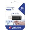 Verbatim PinStripe USB flash meghajtó 16 GB USB A típus 3.2 Gen 1 (3.1 Gen 1) Fekete