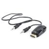 Gembird A-HDMI-VGA-02 VGA (D-Sub) Fekete csatlakozó átalakító