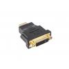 Lanberg AD-0014-BK HDMI DVI-D (F) (24 + 5) Fekete csatlakozó átalakító