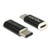 DeLOCK 65678 USB 2.0-C USB 2.0 Micro-B Fekete, Fehér csatlakozó átalakító