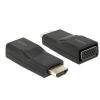DeLOCK HDMI/VGA Fekete csatlakozó átalakító