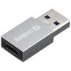 Sandberg 136-46 USB-A USB-C Alumínium csatlakozó átalakító