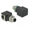 DeLOCK 66313 M12 RJ45 Fekete csatlakozó átalakító
