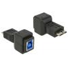 DeLOCK 65216 micro USB-B M USB-B F Fekete csatlakozó átalakító