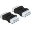DeLOCK 65044 4-pin Molex Fekete csatlakozó átalakító