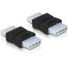 DeLOCK 65045 4-pin Molex Fekete csatlakozó átalakító