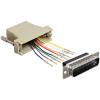 DeLOCK 65433 Sub-D 25p RJ45 Fekete, Szürke, Ezüst csatlakozó átalakító