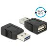 DeLOCK 65520 USB 2.0 A Fekete csatlakozó átalakító