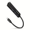 Axagon HMC-GL3A USB-C-Hub 3x USB-A Gbit-LAN schwarz USB 3.2 Gen 1 (3.1 Gen 1) Type-C 5000 Mbit/s Fekete