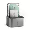 Axagon AXG ADSA-DC - Docking- und Kopierstation 2x 2.5''/3.5'' SATA USB 3.0 - Digital/Daten USB 3.2 Gen 1 (3.1 Gen 1) Type-A Szürke