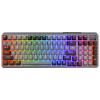 Cooler Master Peripherals MK770 billentyűzet Univerzális USB + RF Wireless + Bluetooth QWERTY Magyar Sötétszürke, Szürke
