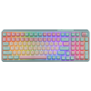 Cooler Master Peripherals MK770 billentyűzet Univerzális USB + RF Wireless + Bluetooth QWERTY Magyar Türkizkék