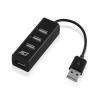 ACT AC6205 hálózati csatlakozó USB 2.0 480 Mbit/s Fekete