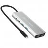 j5create JCD403-N hálózati csatlakozó USB C-típus 10000 Mbit/s Szürke