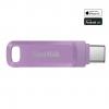 SanDisk Ultra Dual Drive Go USB 128GB USB flash meghajtó USB Type-A / USB Type-C 3.2 Gen 1 (3.1 Gen 1) Levendula