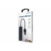 Gembird UHB-U2P4-06 hálózati csatlakozó USB 2.0 Type-A 480 Mbit/s Fekete