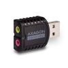 Axagon ADA-17 USB HQ Mini Audio USB fekete hangkártya