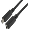 Delock USB Type-C dugó > hüvely; 2,0m, fekete bővítőkábel