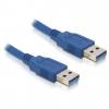 Delock USB 3.0 (M) - USB 3.0 (M) 3m kék USB kábel