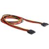 Delock Cable Power SATA 15 Pin male > SATA 15 Pin female extension 100 cm